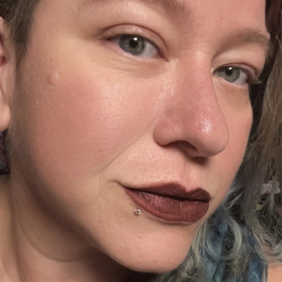 Heatwave Matte Lipstick on Lips | Surreal Makeup