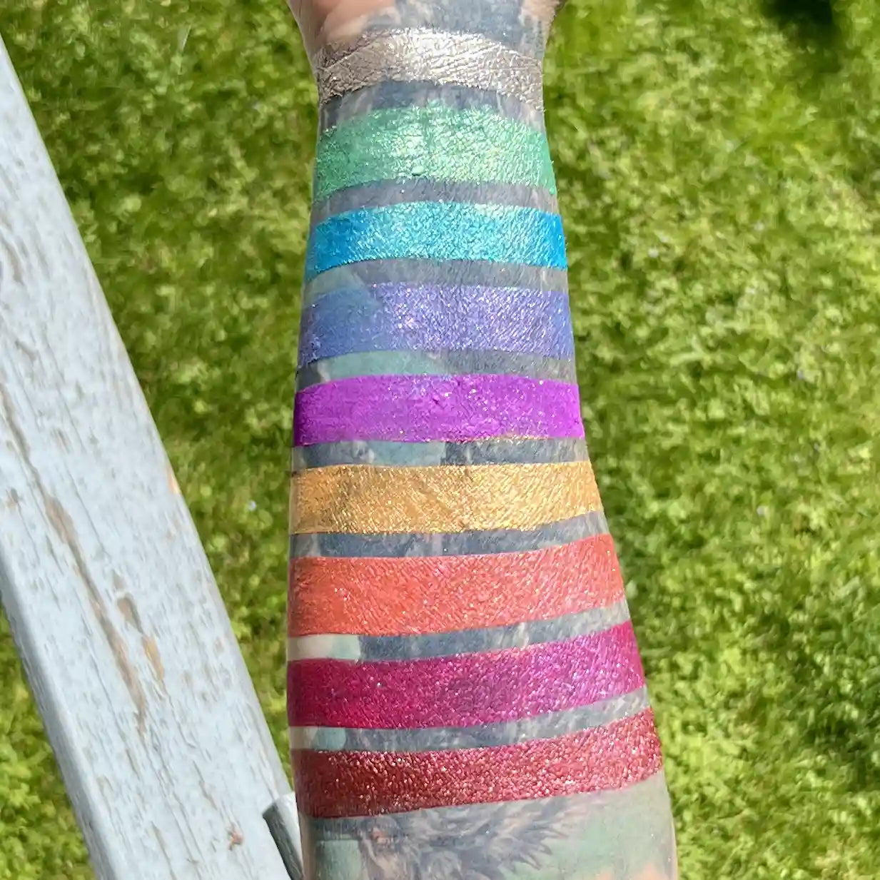 Palace Garden Set Swatches on Dark base | Surreal Makeup